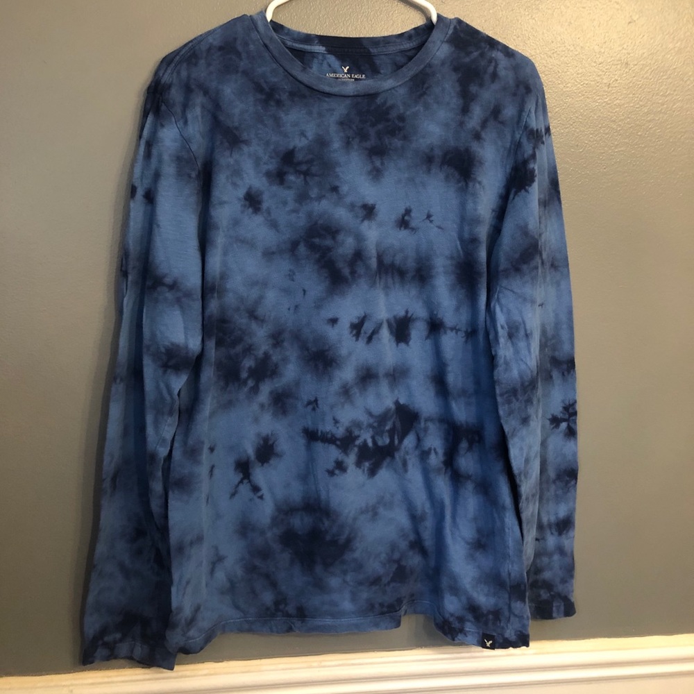 Men’s tie-dye long sleeved T-shirt